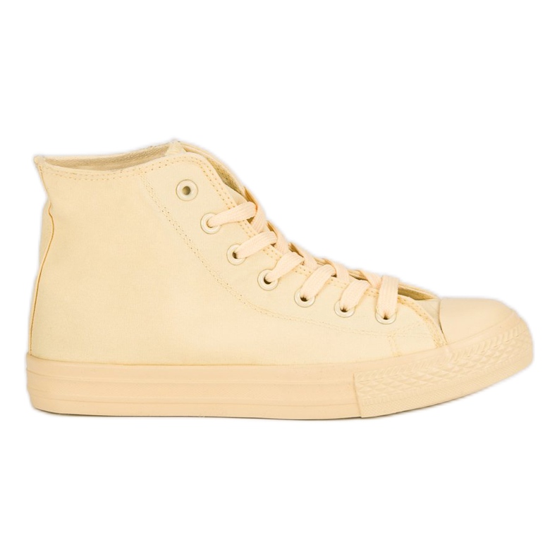 Zapatillas altas amarillo