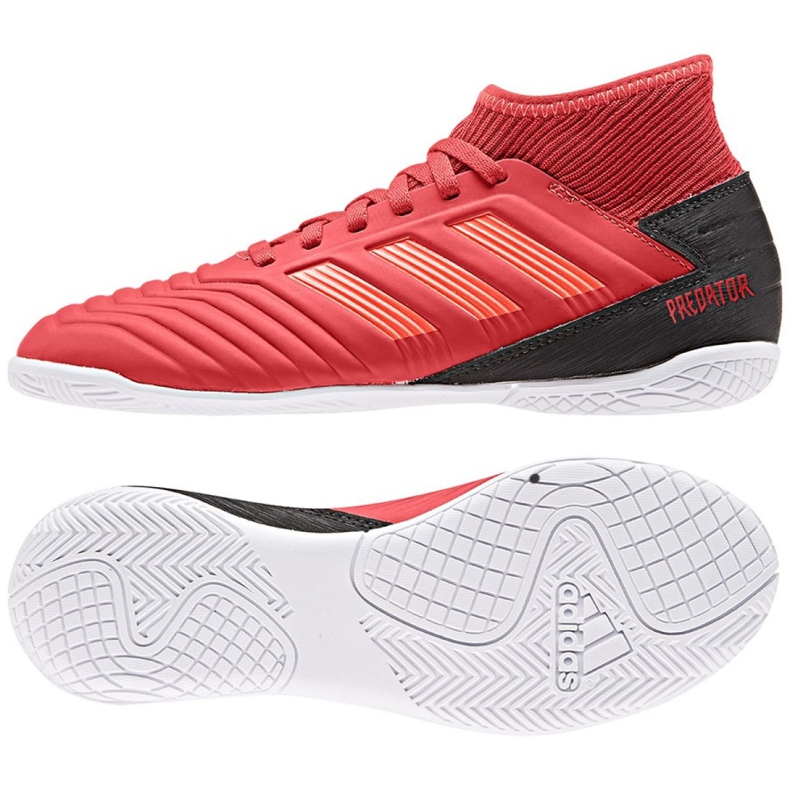 Zapatos de interior adidas Predator 19.3 In Jr CM8544 rojo rojo