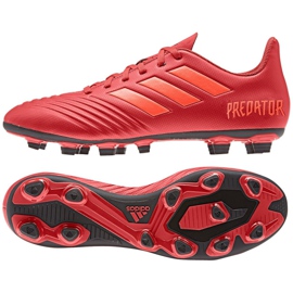 Botas de fútbol adidas Predator 19.4 FxG M D97970 multicolor rojo