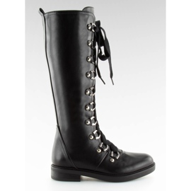 Botas negras con cordones NC281 Negro