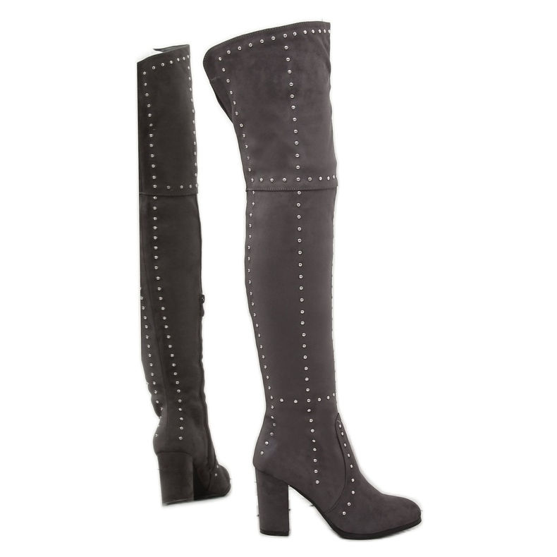 Botas sobre la rodilla grises NC221 Grey