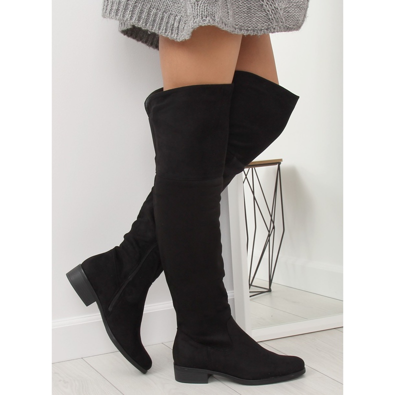 Bota mosquetero negra 7535-PG Black negro