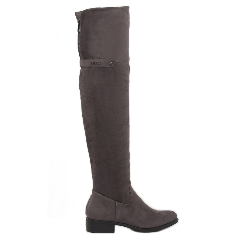 Bota mosquetero gris 7531-PG Gris