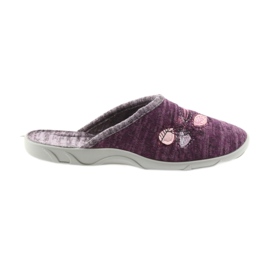 Zapatillas mujer befado 235d152 pantuflas púrpura