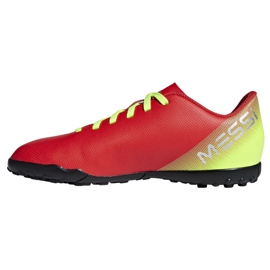 Botas de fútbol adidas Nemeziz Messi 18.4 Tf Jr CM8642 multicolor rojo