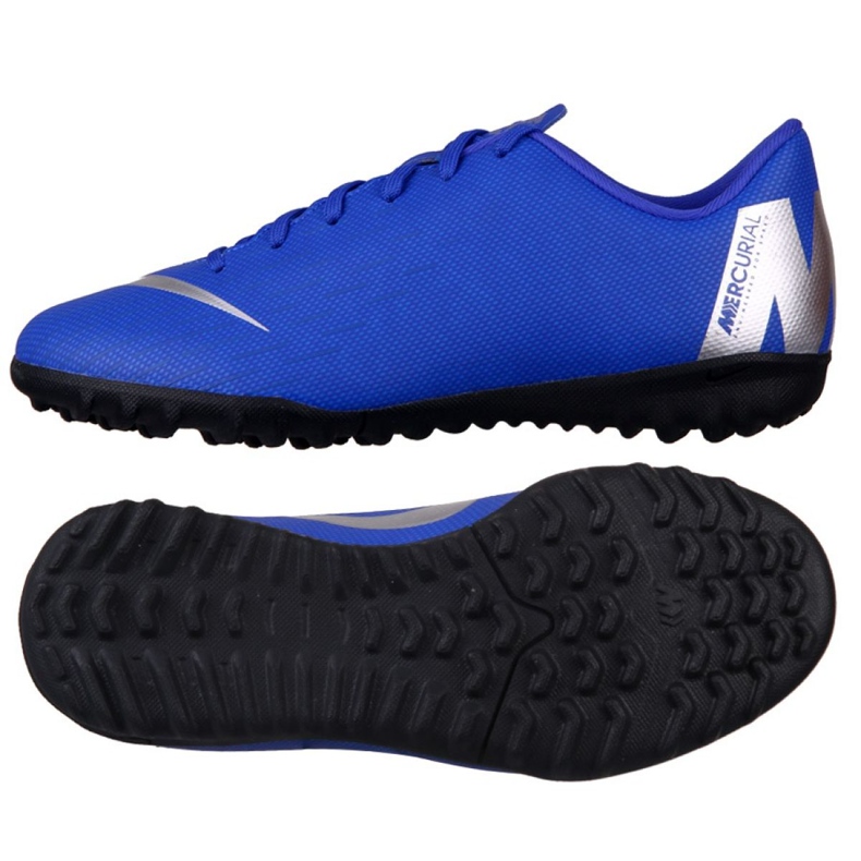 Zapatos de fútbol Nike Mercurial VaporX 12 Academy Gs Tf Jr AH7342-400 azul azul Zapatos de fútbol Nike Mercurial VaporX 12 Academy Gs Tf Jr AH7342-400 azul azul