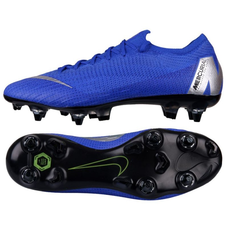 Zapatos de fútbol Nike Mercurial Vapor 12 Elite SG Pro AC M AH7381-400 azul Zapatos de fútbol Nike Mercurial Vapor 12 Elite SG Pro AC M AH7381-400 azul