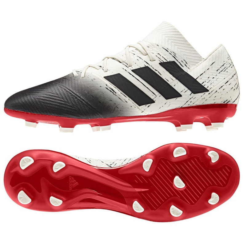 Botas de fútbol adidas Nemeziz 18.2 Fg M D97980 blanco blanco
