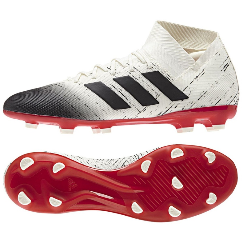 Botas de fútbol adidas Nemeziz 18.3 Fg M BB9437 blanco blanco