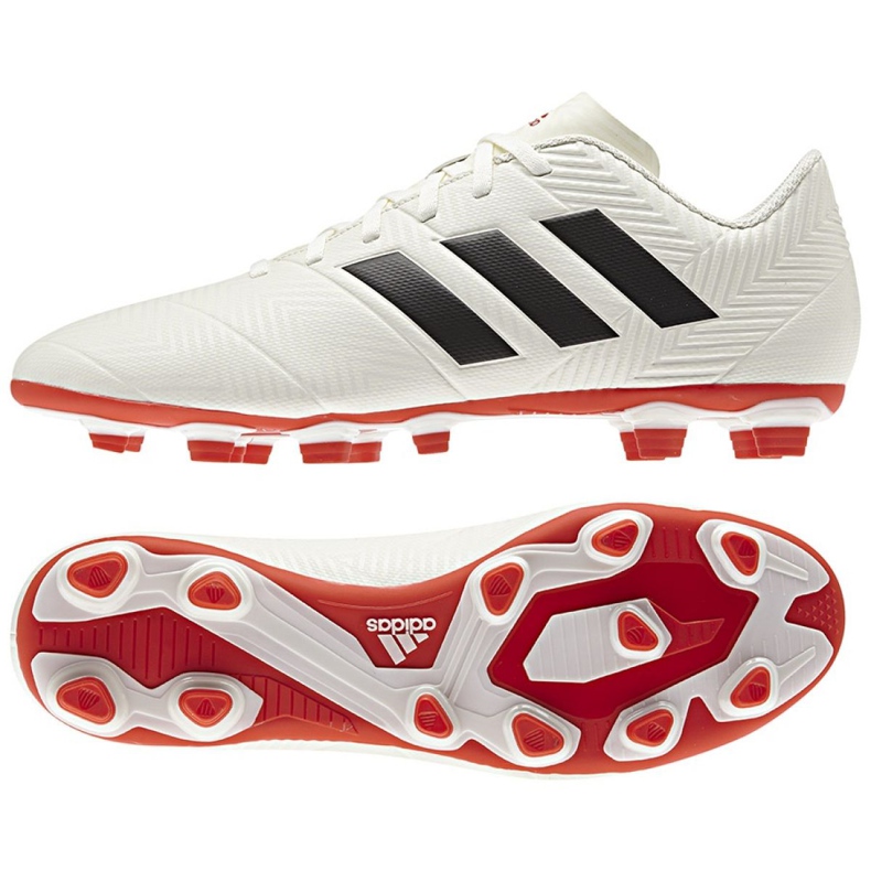 Botas de fútbol adidas Nemeziz 18.4 FxG M D97992 multicolor blanco Botas de fútbol adidas Nemeziz 18.4 FxG M D97992 multicolor blanco