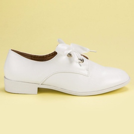 Tina&Co Zapatos brogues atados blanco