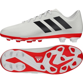 Botas de fútbol adidas Nemeziz 18.4 FxG Jr CM8510 multicolor blanco