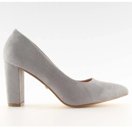 Salón tacón gris NF-27 Gris II-GAT