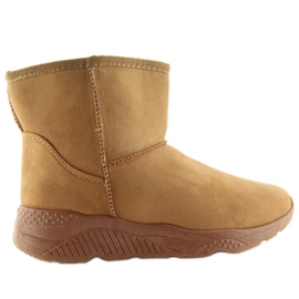 Botas de nieve camel para mujer D009 Camel marrón