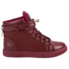 Zapatillas burdeos rojo
