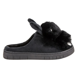 Pantuflas calientes negro