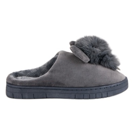 Pantuflas cómodas gris