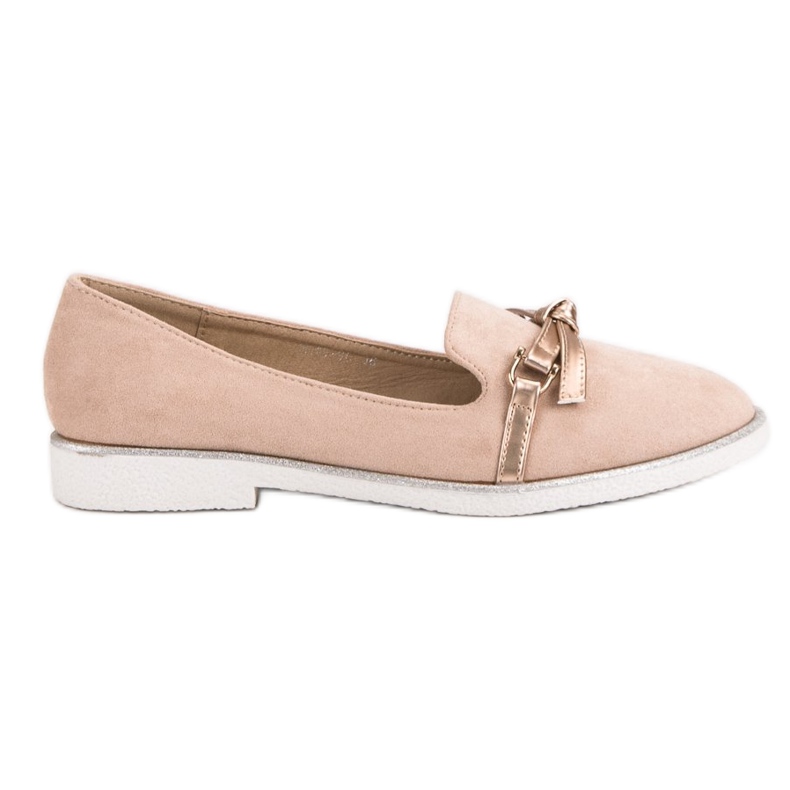 Emaks Mocasines de ante rosado