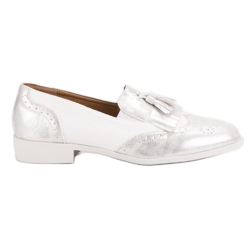 Tina&Co Mocasines con flecos gris Tina&Co Mocasines con flecos gris