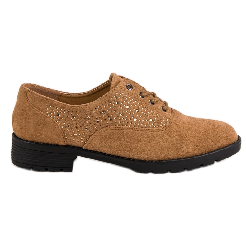 Zapatos de ante camel marrón