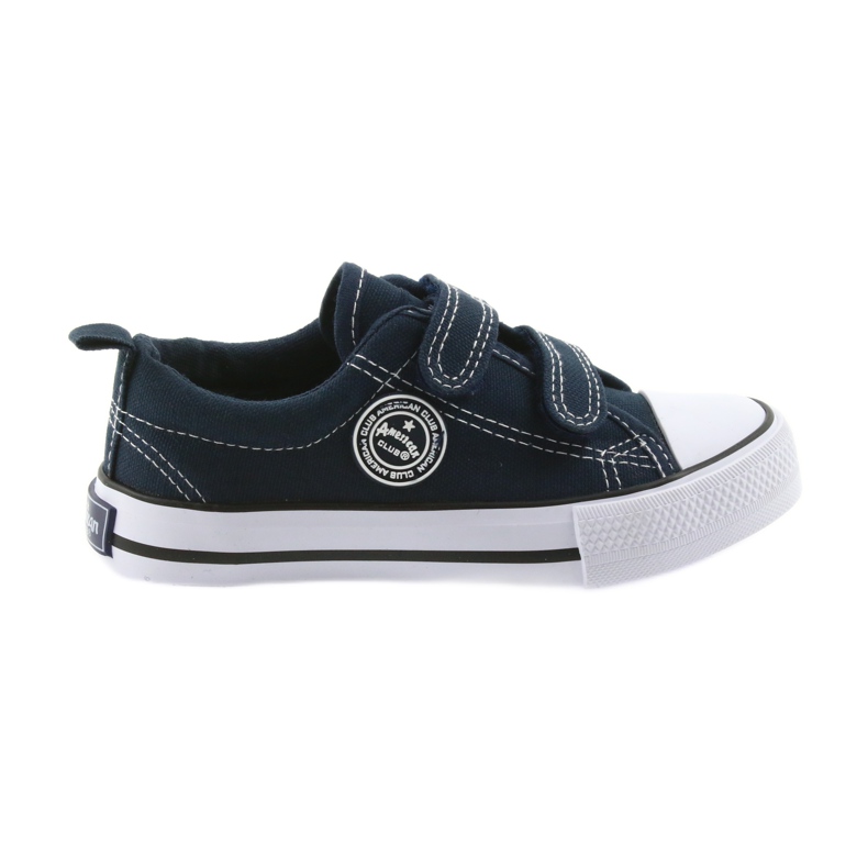 American Club Zapatillas americanas zapatos para niños zapatillas deportivas blanco azul marino