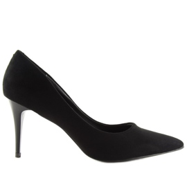 Tacones negros clásicos de mujer 66-12 Negro