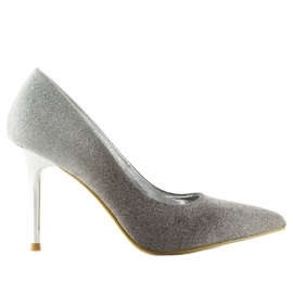 Tacones gris iridiscente ombre LE053P Gris