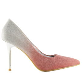 Tacones iridiscentes rosa-gris ombre LE053P Rosa