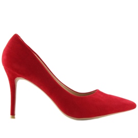 Zapatos de tacón en un rojo 66-26 rojo stiletto