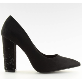 Zapatos de salón en el poste negro GH8288-8 Negro