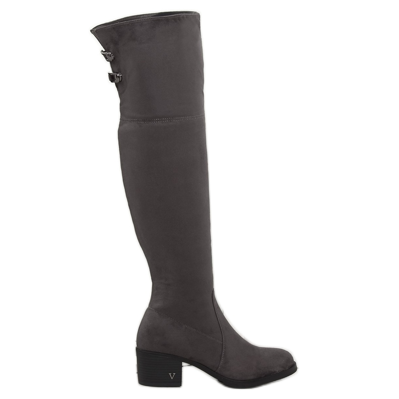 Gris Botas altas tacones BH131-HB Gris