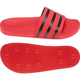 Adidas Originals Adilette Slides U CQ3098 negro rojo
