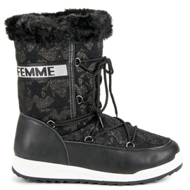 Botas altas para la nieve negro