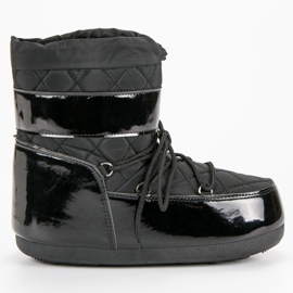 Botas de nieve de moda negro