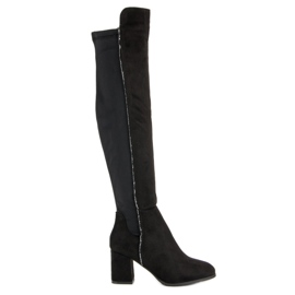 Super Me Botas de ante negras negro