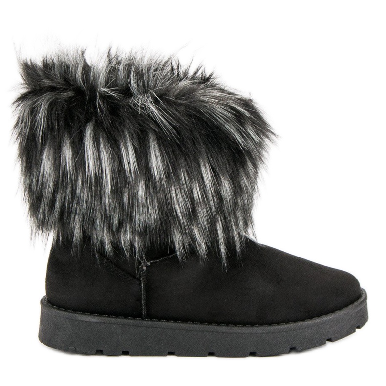 Mukluki negro con piel Mukluki negro con piel