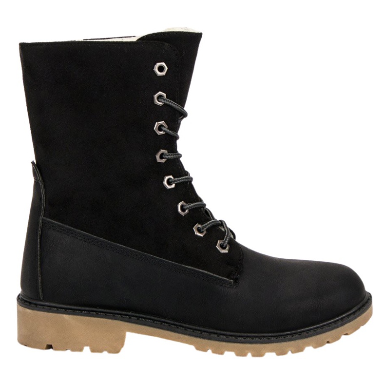 Super Me Botas con cordones negro