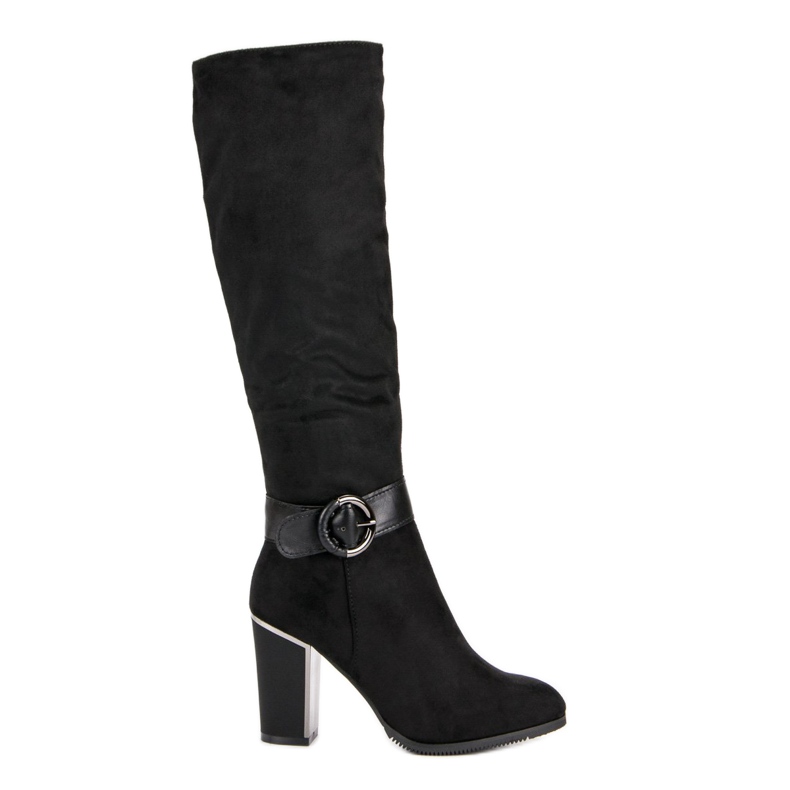 Super Me Botas elegantes en un poste negro