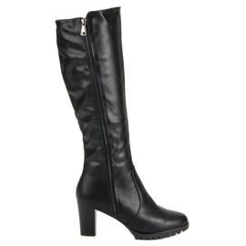 Super Me Botas negras con cremallera negro
