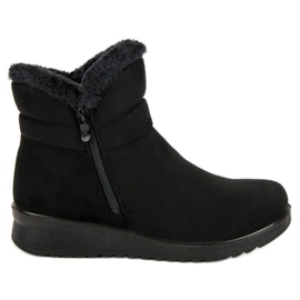 Botas de gamuza cálidas negro