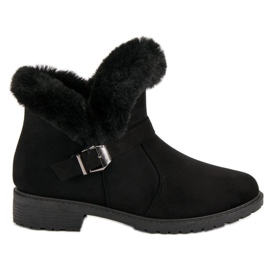 Botas bajas de ante negro