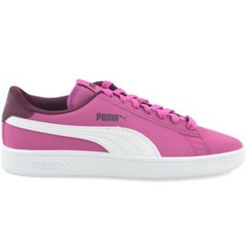 Puma Smash v2 Buck Jr 365182 06 blanco rosado