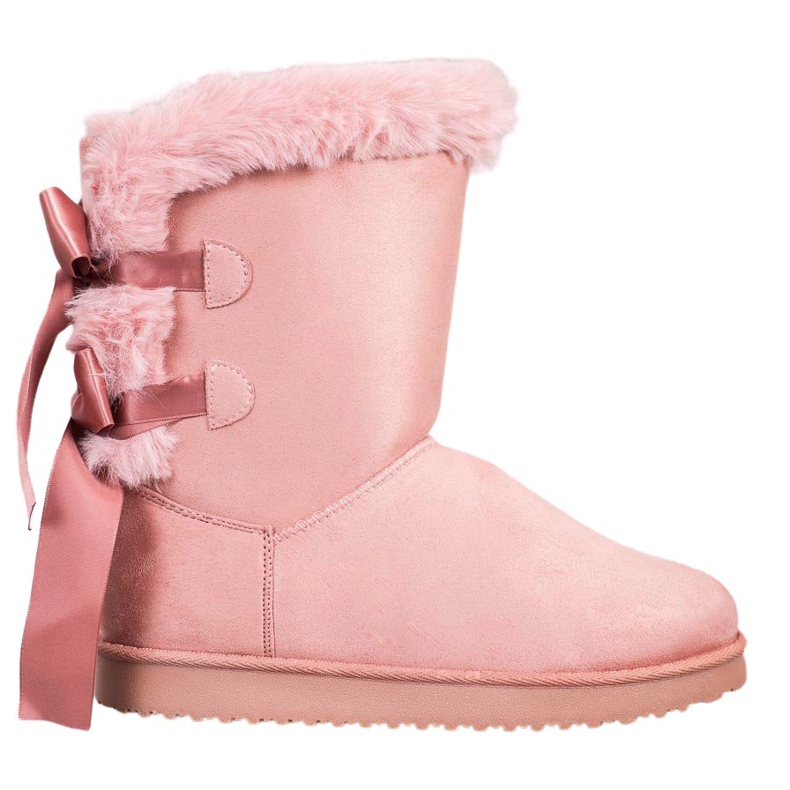 Mukluki alto con arcos rosado Mukluki alto con arcos rosado