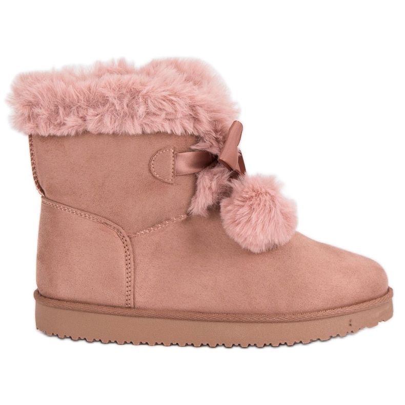 Polvo de moda Mukluki rosado Polvo de moda Mukluki rosado