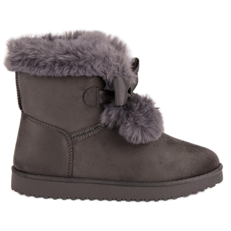 Mukluki gris de moda Mukluki gris de moda