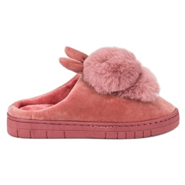 Pantuflas calientes rosado