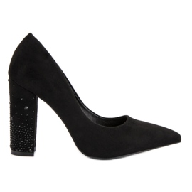 Bestelle Bombas negras con cristales negro