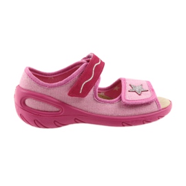 Befado zapatos para niños sandalias un inserto de cuero 433X032 rosa gris