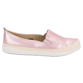 Slipons cómodos rosado
