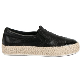 Zapatillas de deporte negras de moda negro